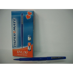 ROTULADOR PAPERMATE NYLON AZUL C/12U ^