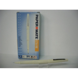 ROTULADOR PAPERMATE ULTRAFINA ROJO C/12U ^