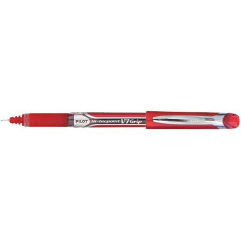 ROTULADOR PILOT V-7 GRIP ROJO C/12U ^