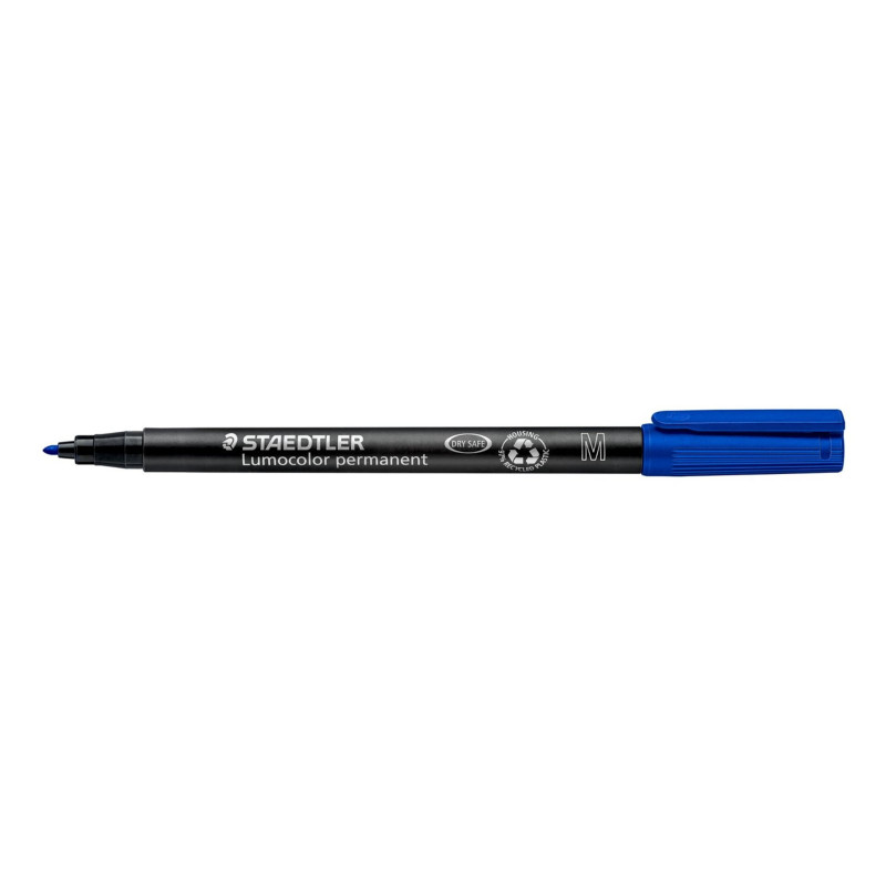 ROTULADOR STAEDTLER LUMOCOLOR MEDIO AZUL 317 C/10U