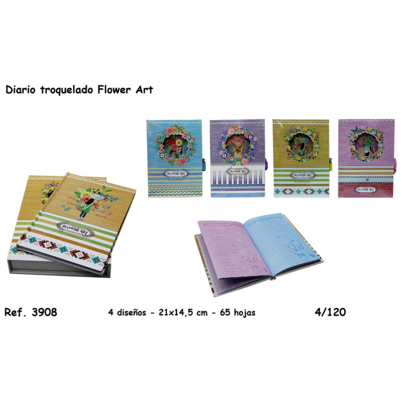 DIARIO FLOWER ART 3908 SORT21