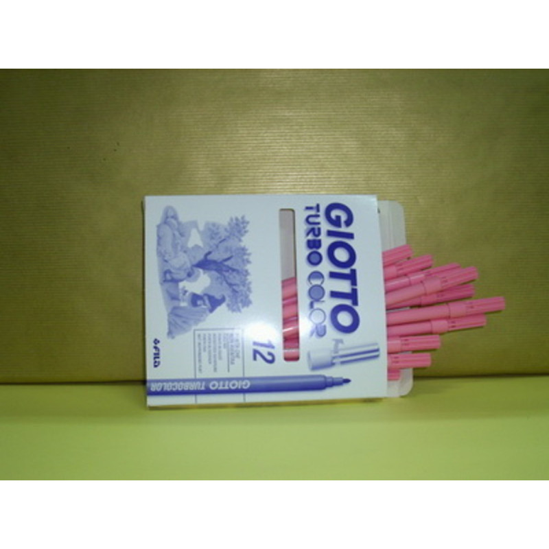 ROTULADOR GIOTTO TURBO COLOR FILA ROSA C/12U 485007