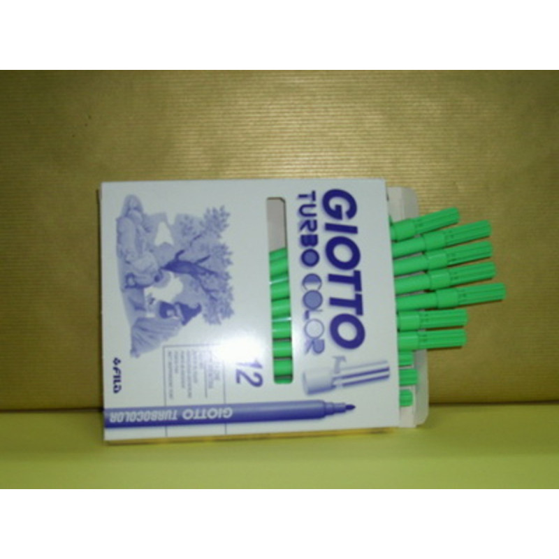 ROTULADOR GIOTTO TURBO COLOR FILA VERDE CLARO C/12U 485018