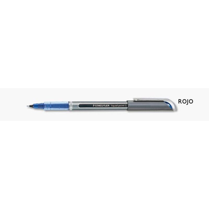 ROTULADOR STAEDTLER LIQUID POINT AVISPA ROJO C/10U ^