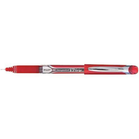 ROTULADOR PILOT V-7 GRIP ROJO C/12U ^