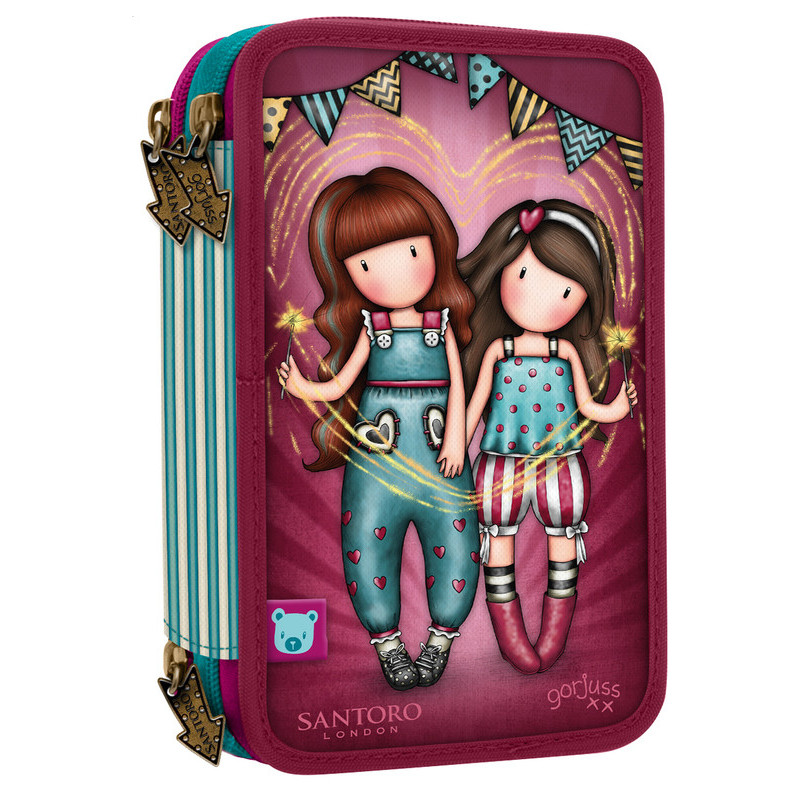 PLUMIER TRIPLE 45 PCS GORJUSS™ FAIRGROUND "FIREWORKS" SAFTA23 ENERO 607GJ23