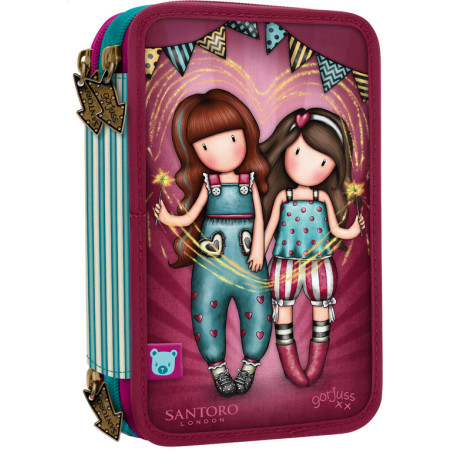 PLUMIER TRIPLE 45 PCS GORJUSS™ FAIRGROUND "FIREWORKS" SAFTA23 ENERO 607GJ23