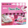 ROTULADOR APLI DECORPEN PURPURINA BLISTER 6U 14968