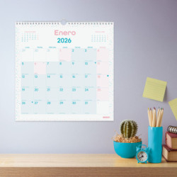 CALENDARIO PARED CHIC ES30X30 2026 TURQ.+ FINOCAM26 787005826 300 X 5 X 310 MM