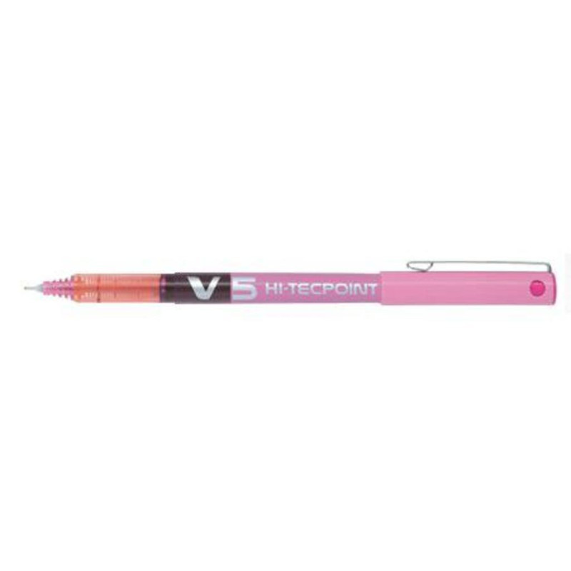 ROTULADOR PILOT V-5 ROSA C/12U