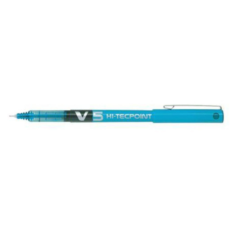 ROTULADOR PILOT V-5 AZUL TURQUESA C/12U