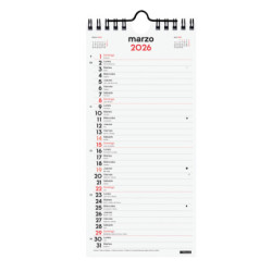 CALENDARIO PARED ESCRIBIR LARGO S 2026+ FINOCAM26 782060026 110 X 5 X 240 MM