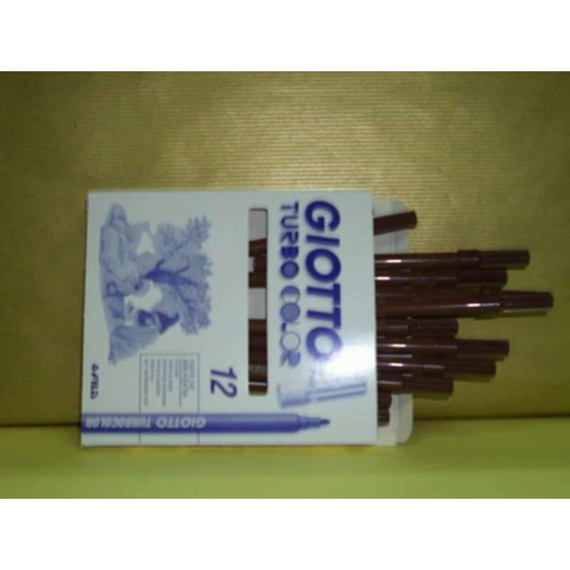 ROTULADOR GIOTTO TURBO COLOR FILA MARRON C/12U 485016