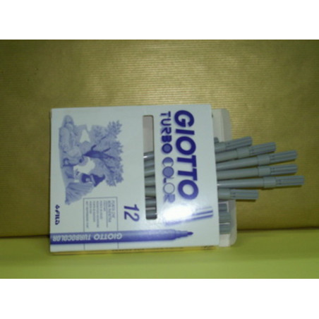 ROTULADOR GIOTTO TURBO COLOR FILA GRIS C/12U 485025