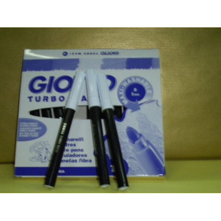 ROTULADOR GIOTTO TURBO MAXI FILA NEGRO C/12U 456036