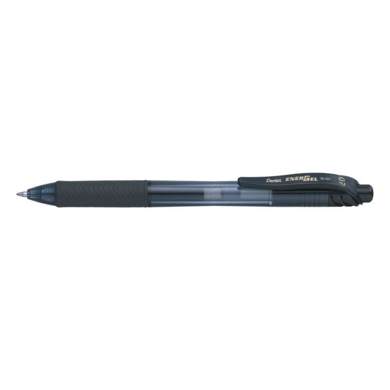 ROTULADOR PENTEL ENERGELX GRIP 0.7MM BL107 NEGRO BLISTER 2+1 GRATIS