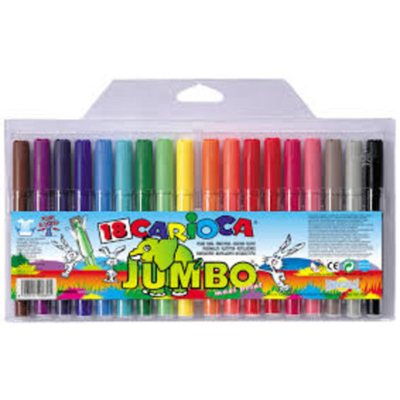 ROTULADOR CARIOCA JUMBO BOLSA 18 C