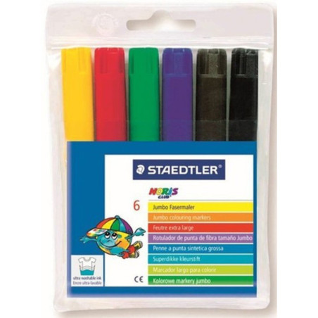 ROTULADOR STAEDTLER 340WP6 WATERCOLOR  6COL GRUESO