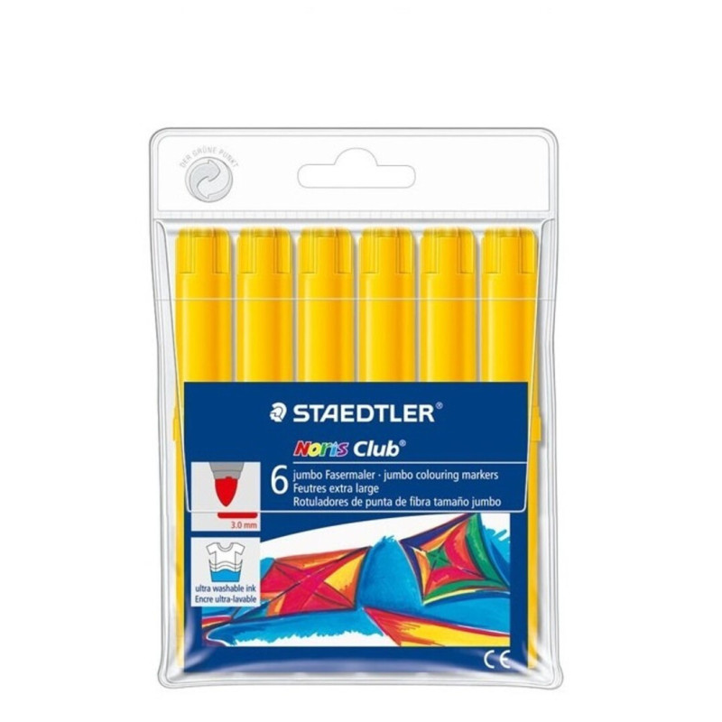 ROTULADOR STAEDTLER 340WP6-1 WATERCOLOR GRUESO AMARILLO 6U