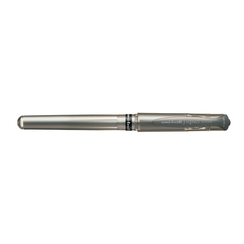 ROTULADOR UNI-BALL SIGNO UM-153 GEL ROLLER 1.0MM PLATA C/12U