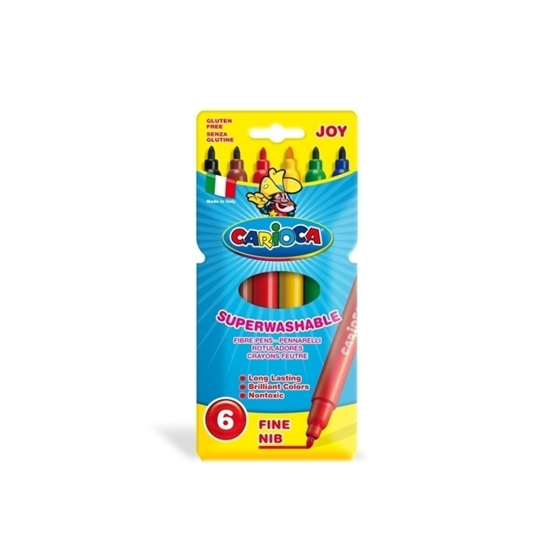 ROTULADOR CARIOCA JOY CARTON  6 COLORES