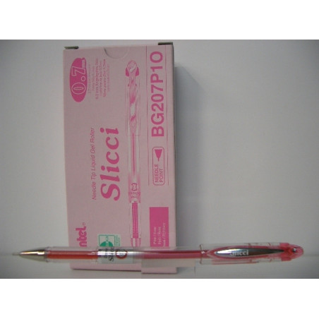 ROTULADOR PENTEL SLICCI ROLLER BG207 ROSA C/12U ^
