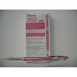 ROTULADOR PENTEL SLICCI ROLLER BG208 METALIC ROSA C/12U ^