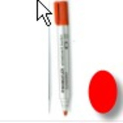 ROTULADOR STAEDTLER LUMOCOLOR PIZARRA ROJO 351-2 C/10U ^