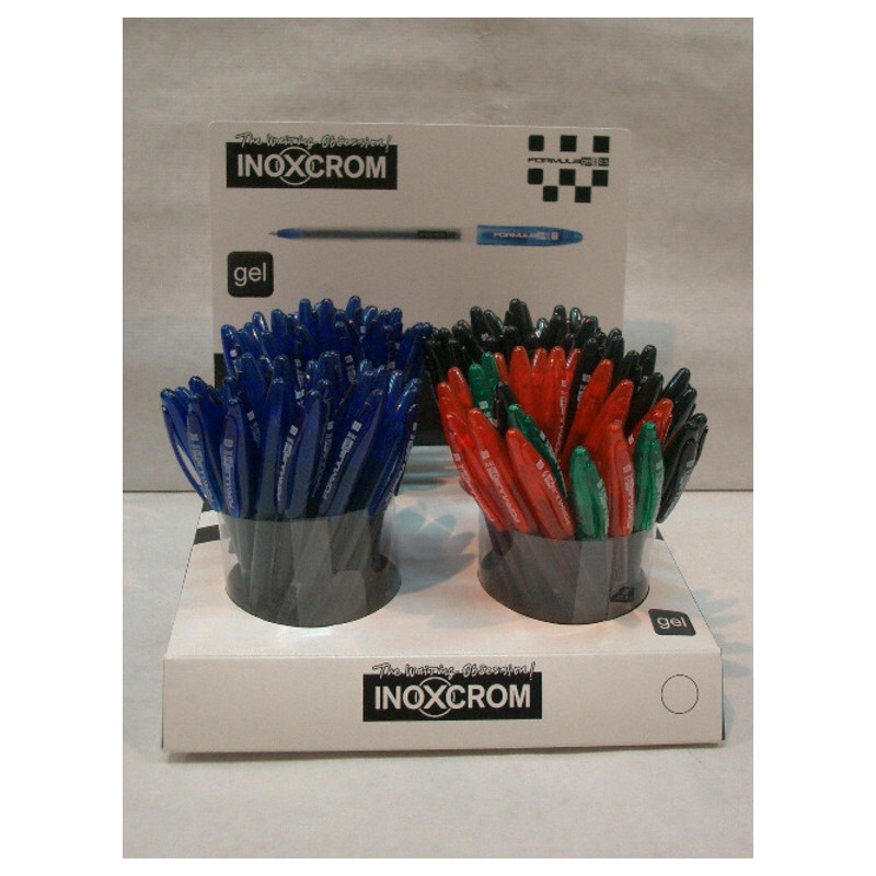 EXP. INOXCROM ROTULADOR FORMULA GEL 0,5 SURT. 4 COL. 120UND. REF.38184