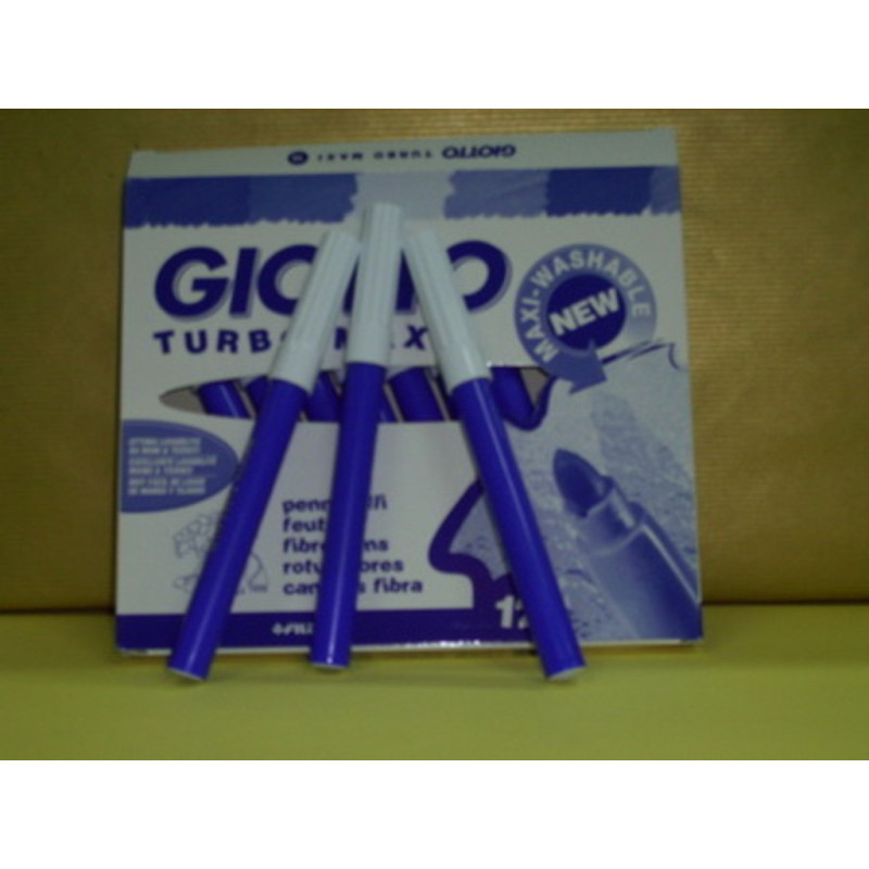 ROTULADOR GIOTTO TURBO MAXI FILA AZUL ULTRAMAR C/12U 456032