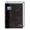 CUADERNO EUROPEAN ENRI OXFORD SCHOOL TAPA EXTRA FOLIO 80H 5*5  PACK 3U 400195024
