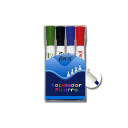 ROTULADOR FORCEL PIZARRA BLANCA BLISTER 4 COLORES 4822