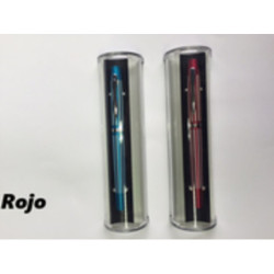 ROTULADOR LEBER ANODIZADO C/RAYAS BLANCAS ESTUCHE ROJO 51429-03 ^