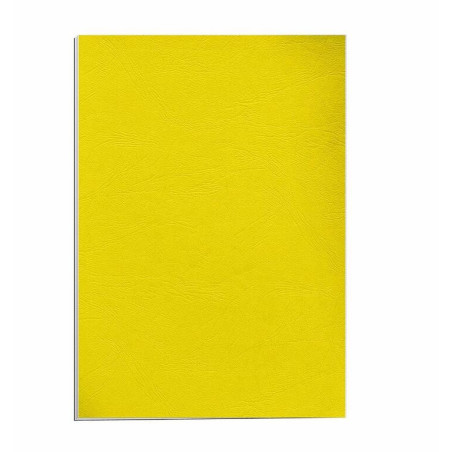 TAPAS A-4 CARTON GOFRADO AMARILLO FLUOR PTE 50U YOSAN