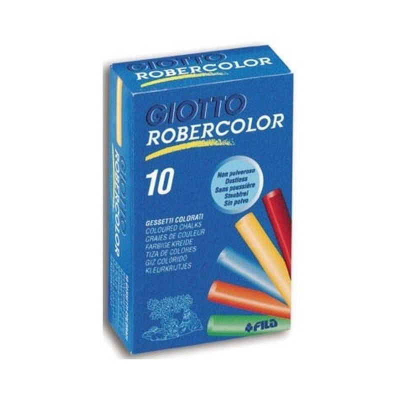 TIZA ROBERCOLOR ANTIPOLVO COLOR C/10U FILA F538900