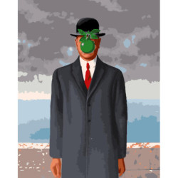 PINTAR POR NUMEROS EL HIJO DEL HOMBRE MAGRITTE ALEX BOG SG-0370