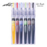 ROTULADOR TINTA LIQUIDA INK BRUSH PINCEL ACUARELABLES ALEX BOG CAJA 12U AB-0508