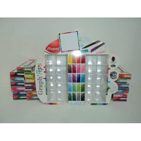 ROTULADOR MAPED GRAPH'PEPS 0,4 SURTIDO EXPOSITOR 240U 12 X COLOR