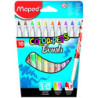 ROTULADOR MAPED COLOR PEPS BRUSH PINCEL C/10U CARTON 848010