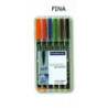 ROTULADOR STAEDTLER LUMOCOLOR FINO 6 COLORES 318WP6