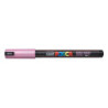 MARCADOR UNI-BALL POSCA PC-1MR PUNTA EXTRA FINA 0,7MM ROSA METALICO -M13-