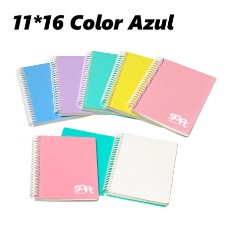 LIBRETA 11*16 PP CARCHIVO PUNTEADO 80H 90G AZUL 64605110
