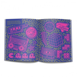 RUBIO CALIGRAFIA LIBRETA LETTERING UN VIAJE EN TIEMPO AÑOS 80 40PAG