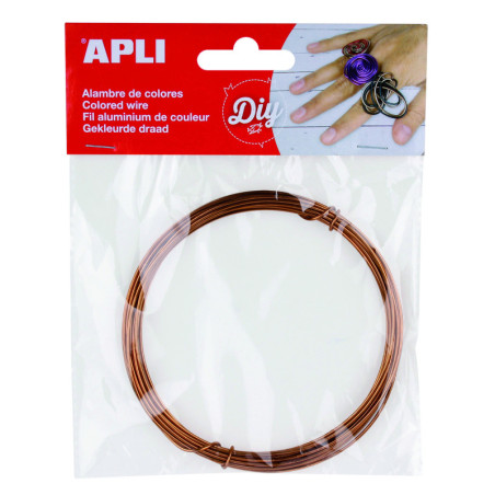 ALAMBRE COLOR COBRE 1,5MM X 5M APLI 14100