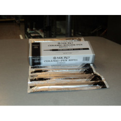 RECAMBIO ROTULADOR MICRO CERAMICO ROLLER NEGRO C/12U