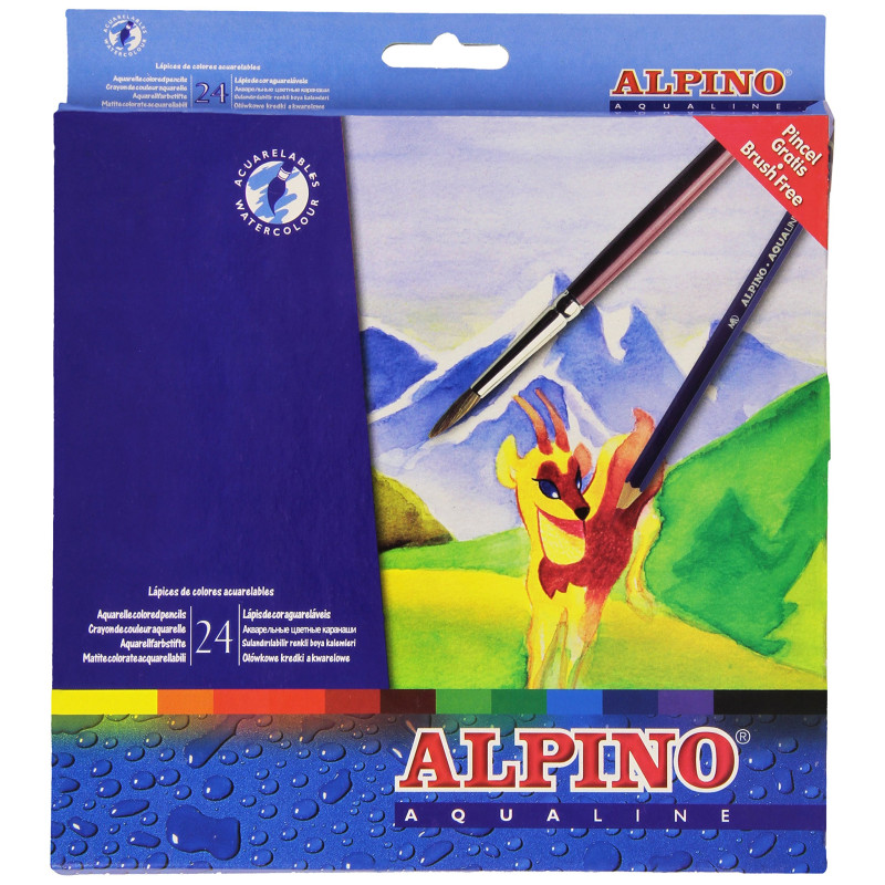 LAPIZ ALPINO ACUARELABLE AQUALINE CARTON 24C AL000131