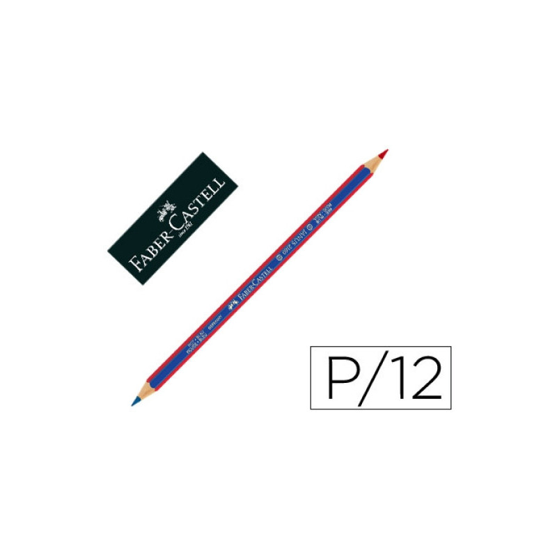 LAPIZ FABER-CASTELL BICOLOR FINO DOCENA 116000