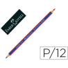 LAPIZ FABER-CASTELL BICOLOR FINO DOCENA 116000