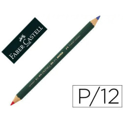 LAPIZ FABER-CASTELL BICOLOR GRUESO DOCENA