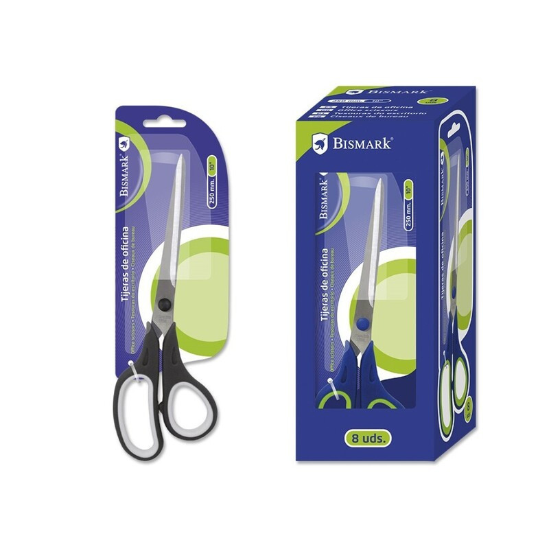 TIJERA BAT OFICINA 250MM C/GOMA POESSA 327973